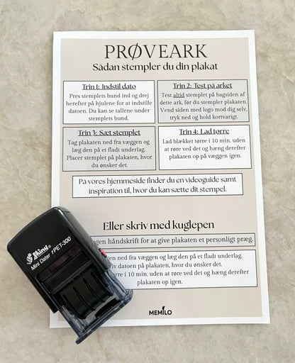 Plakat "Små skridt - store minder"